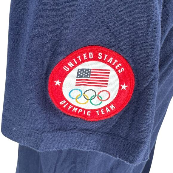 Polo Ralph Lauren 2020 Team USA Olympics T-Shirt Mens Large Blue Cotton Pullover - Picture 5 of 11